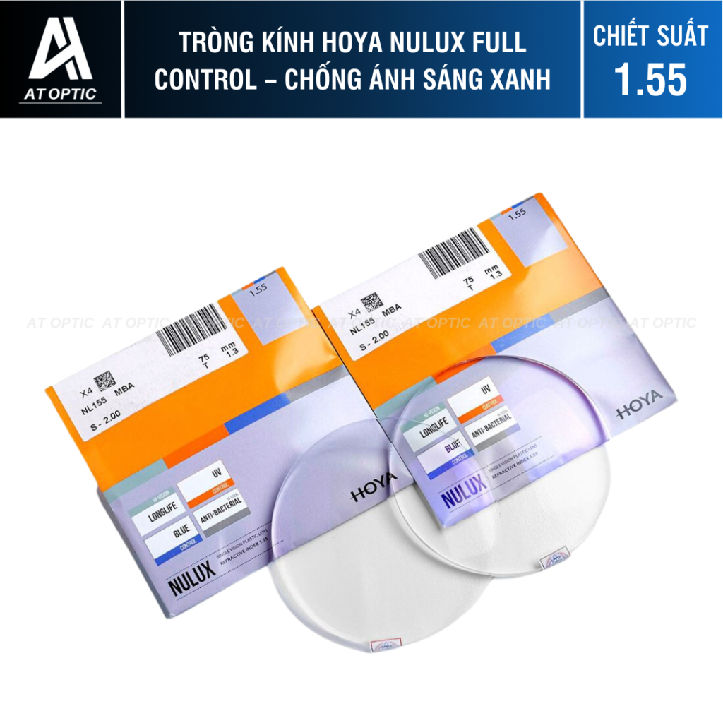 Tròng kính HOYA Stellity Blue Control - Chống ánh sáng xanh