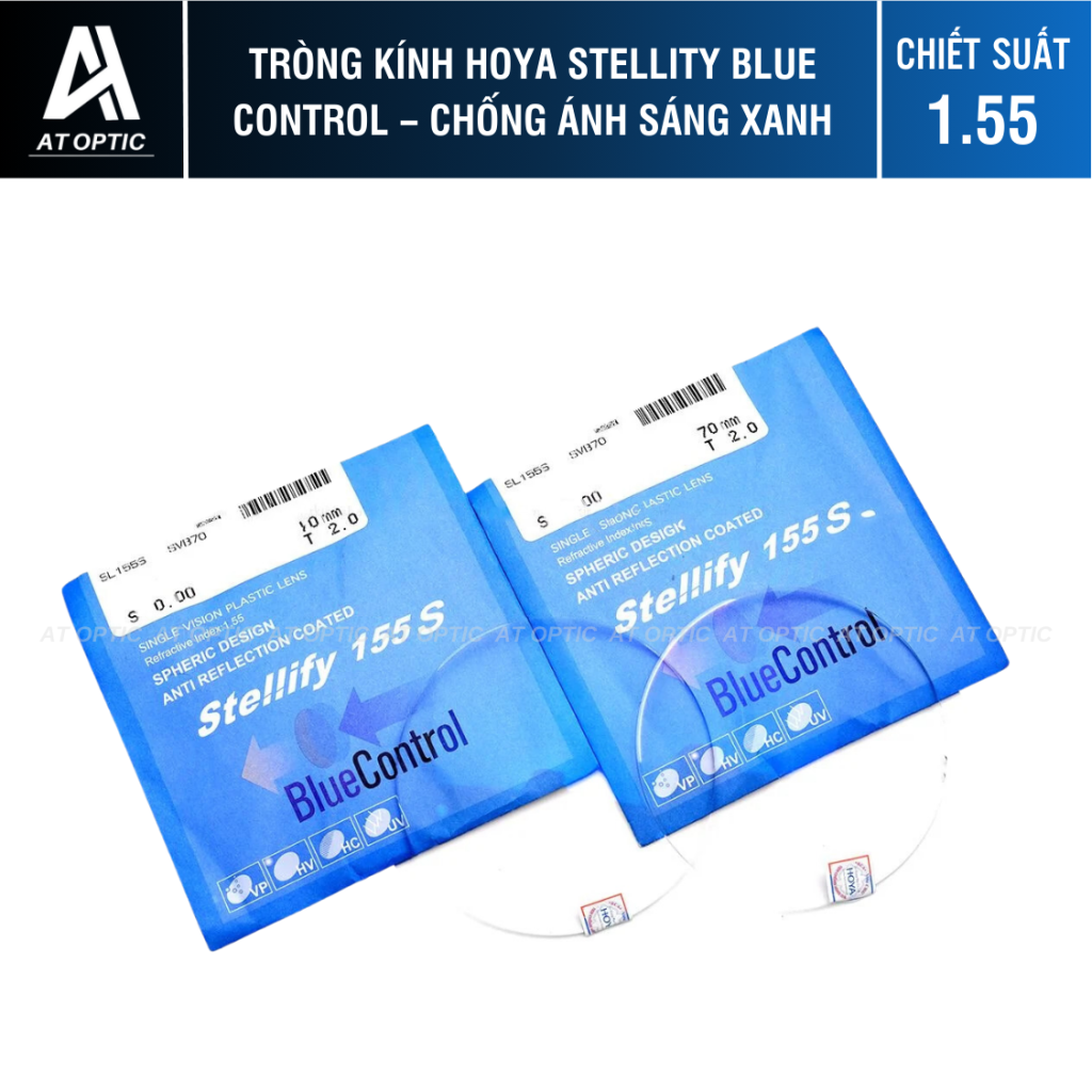 Tròng kính HOYA Stellity Blue Control - Chống ánh sáng xanh