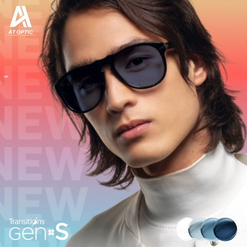 Tròng Đổi Màu Essilor Transitions Signature Gen S Xanh Sapphire