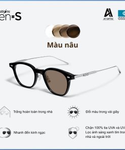 Tròng Đổi Màu Essilor Transitions Signature Gen S Nâu Trà Brown