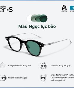 Tròng Đổi Màu Essilor Transitions Signature Gen S Ngọc Lục Bảo Emerald