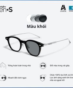 Tròng Đổi Màu Essilor Transitions Signature Gen S Khói Gray