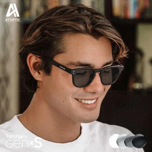 Tròng Đổi Màu Essilor Transitions Signature Gen S Khói Gray