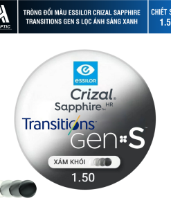 Tròng Đổi Màu Essilor Transitions Signature Gen S Khói Gray