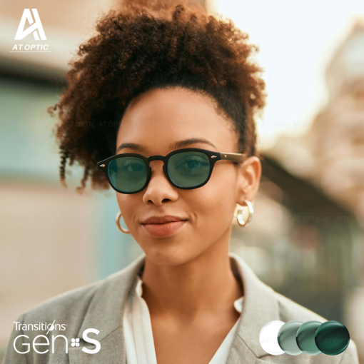 Tròng Đổi Màu Essilor Transitions Signature Gen S Ngọc Lục Bảo Emerald