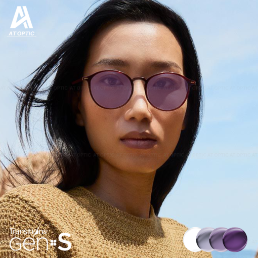 Tròng Đổi Màu Essilor Transitions Signature Gen S Thạch Anh Tím Ambethyst