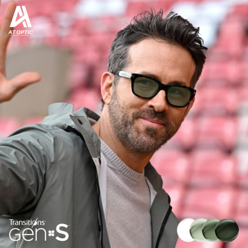 Tròng Đổi Màu Essilor Transitions Signature Gen S Xanh Lá Graphite