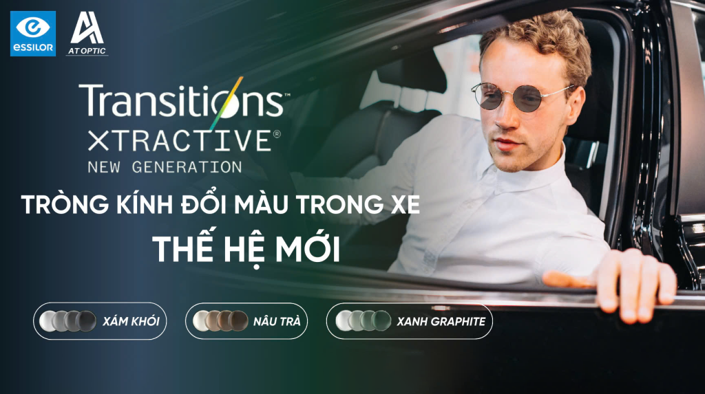 Essilor Transitions Xtractive – Bí Mật Đằng Sau Tròng Kính Duy Nhất Đổi Màu Ngay Cả Trong Xe Ô Tô