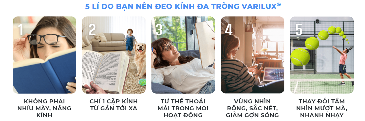 Lý do nên chọn sử dụng Đa Tròng Essilor Varilux