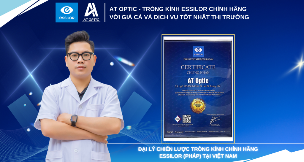 tròng kính essilor chính hãng
