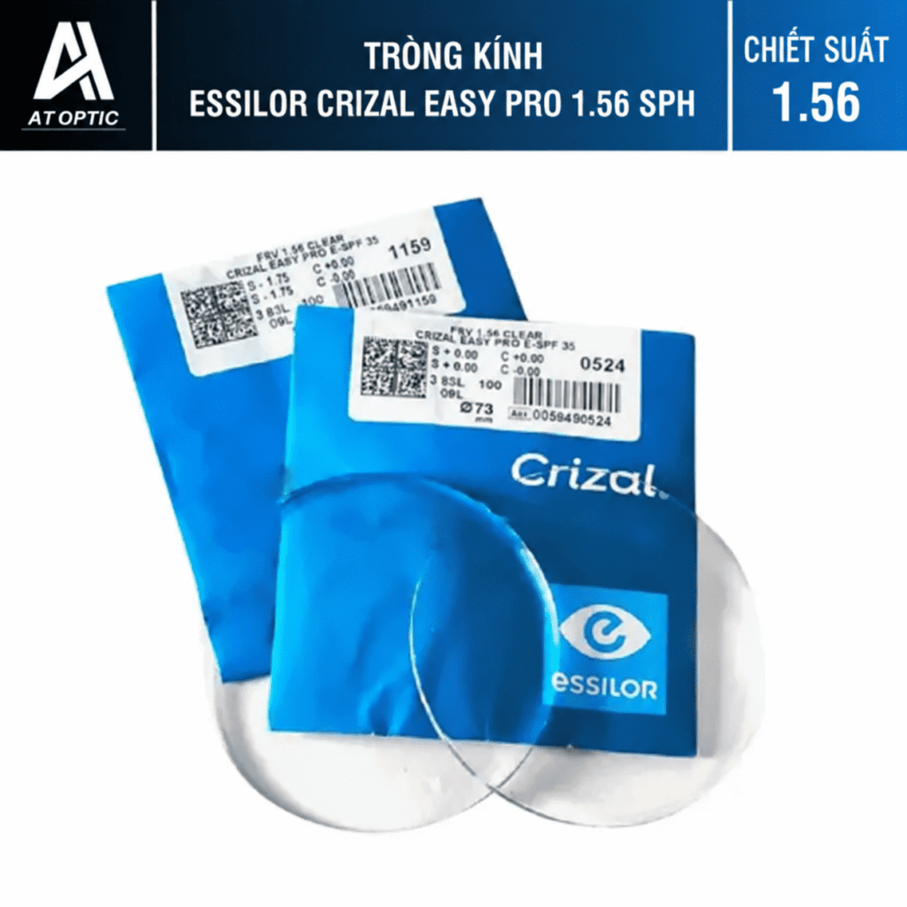 Tròng kính Essilor Crizal Easy Pro 1.56 SPH